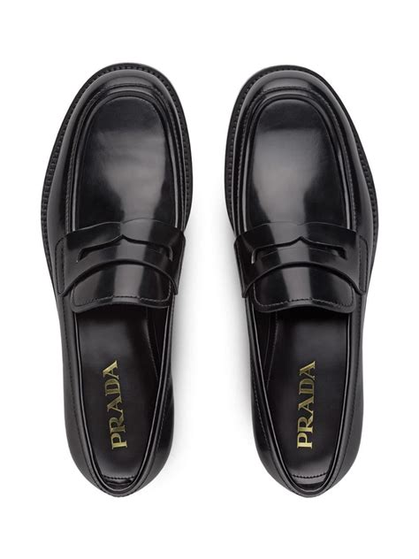 prada loafers men price|prada men's loafers black.